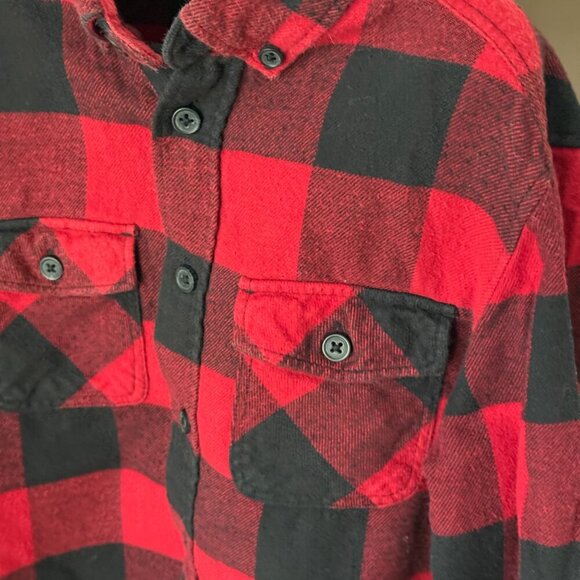 H&M BOYS PLAID FLANNEL BUTTON DOWN SHIRT - Picture 2 of 7